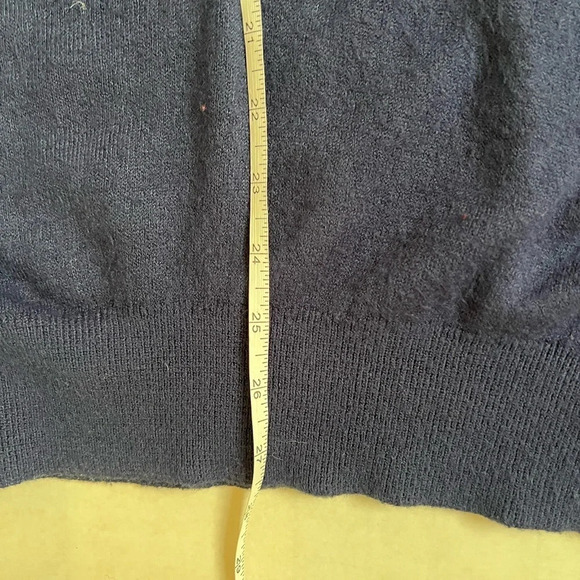 First Of A Kind Sweater One Size Real Reworked Vintage Dark Blue Long Sleeve - Picture 8 of 16